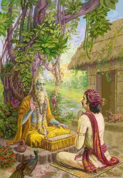 Shree Vyasa Ji Atharva Veda, Pagan Gods, Om Shanti, Indian Art Gallery, Hinduism Art, Vedic Art, Deep Meditation, Hindu Mythology, Indian Man