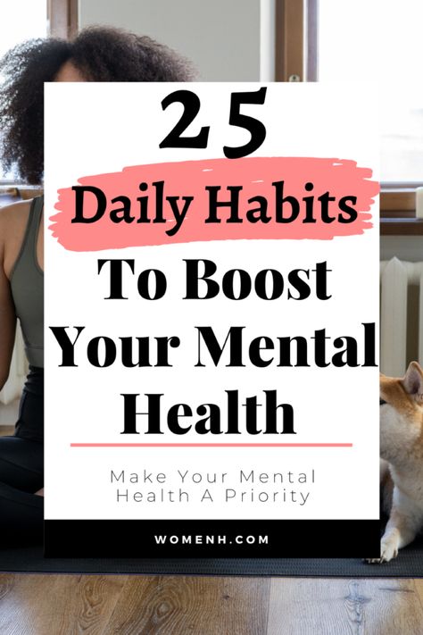 #mentalhealth #wellness #selfcare

Are you looking for ways to improve your mental health? Here are 25 simple and effective tips that you can start implementing today.

From eating a healthy diet and getting enough sleep to exercising and spending time in nature, these tips will help you to feel happier, more relaxed, and more in control of your Healthy Habits To Improve Mental Health, Mental Health Habits, Ways To Improve Mental Health, Hospital Management, Backyard Walkway, Spoonie Life, Health Tools, Mental Health And Wellbeing, Mental Health Disorders