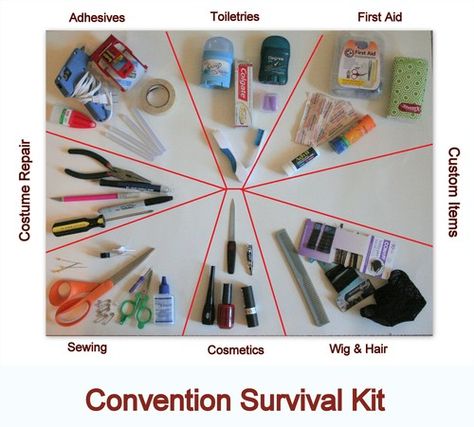 Convention Survival Kit, Diy Survival, Survival Ideas, Easy Cosplay, Top Diy, Cosplay Tutorial, Cosplay Diy, Cosplay Tips, Fantasias Halloween