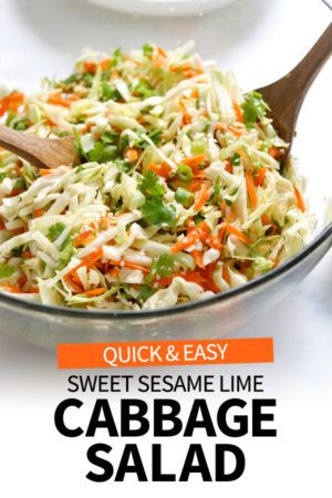 Cabbage Salad Recipes, Lime Dressing, Coleslaw Recipe, Cabbage Salad, Cabbage Recipes, Salad Dressing Recipes, Healthy Salad, Veggie Dishes, Healthy Salad Recipes