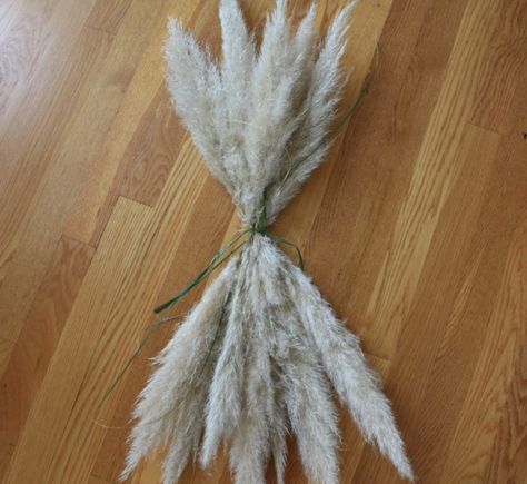 Pampas Grass Swag Diy, Pampas Swag Diy, How To Make A Pampas Grass Swag, Boho Swag Decor, Pampas Grass Swag, Fall Door Swag, Witches Brooms, Bohemian Diy, Wedding Swag