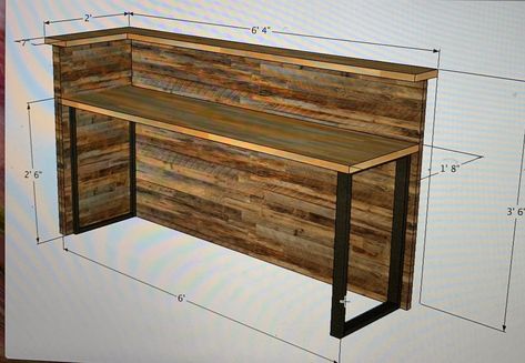 Reception Desk Diy, Wood Reception, Wood Reception Desk, Reception Desk Design, Reception Counter, Shop Counter, Counter Design, Coffee Shop Design, Cafe Interior Design