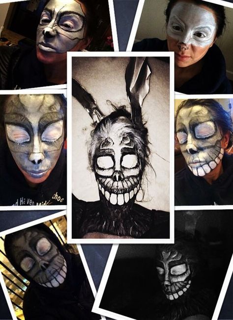 @lbrlgrl neon makeup festival makeup fantasy makeup electric forest burning man Donnie darko Donnie Darko Pumpkin, Donnie Darko Makeup, Donnie Darko Halloween Costume, Donnie Darko Cosplay, Donnie Darko Halloween, Donnie Darko Background, Makeup Festival, Neon Makeup, Electric Forest