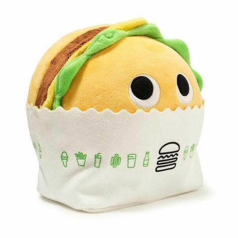 Burger Plush, Food Plushies, Yummy World, Food Pillows, Cute Squishies, Shake Shack, Kawaii Toys, Kawaii Plush, Kawaii Plushies