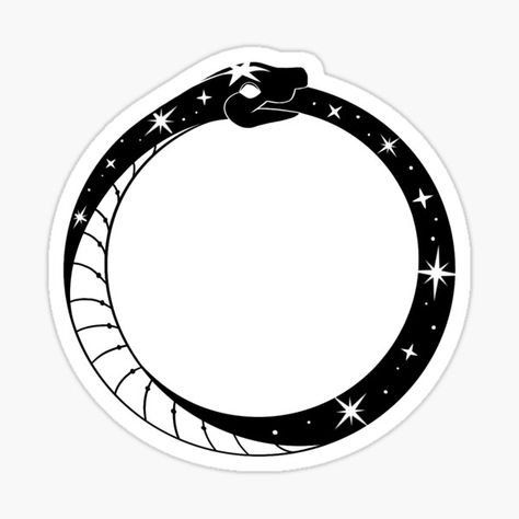 Celestial Stickers for Sale | Redbubble Celestial Stickers, The Ouroboros, Ouroboros Tattoo, Ouroboros Snake, Celestial Map, Wild Moon, Stay Wild Moon Child, Ancient Symbols, A Snake