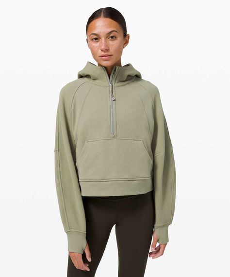 Release Date: 12/2020. Original Price: $118. Materials: Cotton Fleece. Color: Rosemary Green. With an oversized fit and the soft, cozy fabric you love, this new Scuba silhouette keeps your post-practice comfort at peak levels.Blended Cotton FleeceBlended Cotton Fleece fabricnaturally breathablesoft against your skinprovides warmthFeaturesDesigned for: On the MoveZipper garage: Helps protect your chin from uncomfortable chafeKangaroo pocket : With zip and hidden media storage Emergency hair ... Rosemary Green, Lululemon Scuba Hoodie, Half Zip Hoodie, Lululemon Scuba, Cozy Fabric, Hoodie Women, Hoodie Green, Inspirational Design, Women Hoodies Sweatshirts