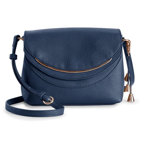 Carry your essentials in style with this LC Lauren Conrad Blair crossbody bag. Carry your essentials in style with this LC Lauren Conrad Blair crossbody bag. Removable tassel Adjustable crossbody strap length: 21.5'' to 24'' Exterior: 1 slip pocket Magnetic snap closure Interior: 1 zip pocket, 2 slip pockets 9.25''H x 6.9"W x 4"D Rose gold-tone platingCONSTRUCTION & CARE Body: PU with polyester trim Lining: 80% polyester, 20% recycled polyester Wipe clean ImportedSUSTAINABILITY FEATURES Contains Lauren Conrad Kohls, Lauren Conrad Collection, Trendy Purses, Bag Women Fashion, Stylish Handbags, Bag Trends, Lc Lauren Conrad, Lauren Conrad, Perfect Bag