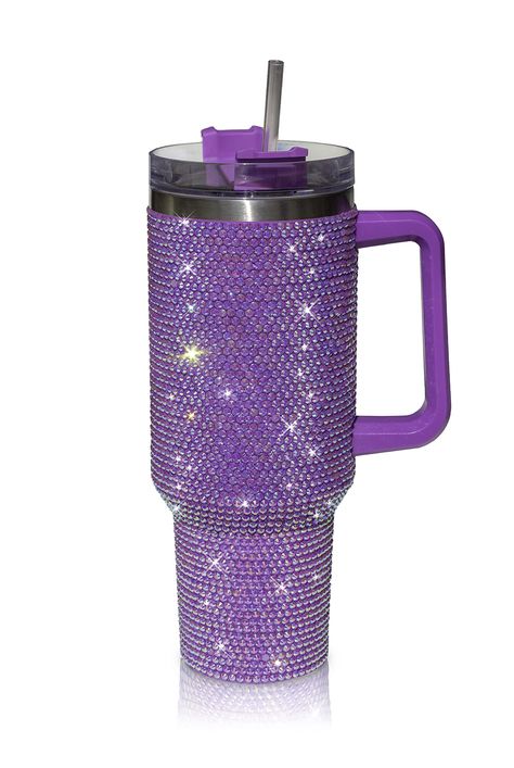 PRICES MAY VARY. SET INCLUDES: Set comes with 40oz studded tumbler with lid and straw and extra rhinestones. This luxury and sturdy water bottle is eye-catching in your daily life. INSULATED TUMBLER: This glitter tumbler is double wall tumbler and vacuum insulated cup. This thermal cup keeps your favorite beverage hot and cold for hours. No more stale drinks. REUSABLE: Reduce waste and use our beautiful 40oz tumbler with handle to get your coffee from your favorite local coffee shop. This tumblr Tumblr Cup Designs, Baby Holder, Locker Ideas, Glitter Water Bottles, Tumblr Cup, Life Plans, Glitter Water, 40 Oz Tumbler With Handle, Xmas 2024