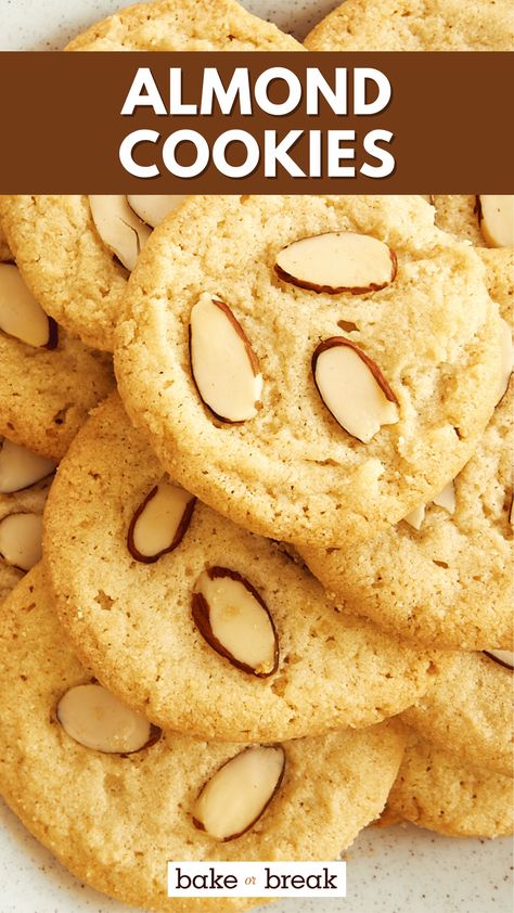 Almond Slice Cookies, Cookies With Sliced Almonds, Recipes Using Ground Almonds, Almond Bar, Almond Cookies Recipes, Sliced Almonds Recipes, Almond Desserts, Almond Meal Cookies, Almond Bars