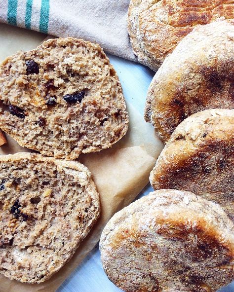 Cinnamon Raisin English Muffins – Baked Greens Cinnamon Raisin English Muffins, English Muffin Recipe, The Muffin Man, English Muffin Recipes, Muffin Man, English Muffins, Cinnamon Raisin, Sustainable Agriculture, Muffin Recipe