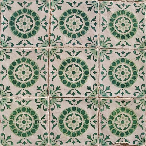 Green Portuguese Tiles, Portugese Interiors, Tiles Mediterranean, Green Spanish Tile, Portugal Tiles, Mediterranean Tiles, Portuguese Tiles Kitchen, Tile Bedroom, Tile Remodel