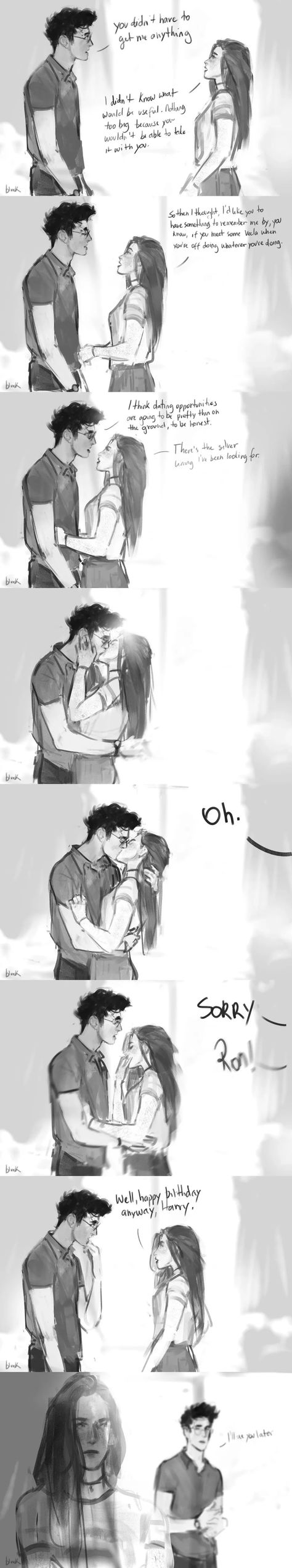 Ginny X Harry Fan Art, Harry Potter Fan Art Hinny, Ginny Yule Ball Fanart, Harry Potter And Ginny Weasley Pregnant Fan Art, Book Ginny Weasley Fan Art, Draco And Ginny Fan Art, Harry Potter Hinny Fan Art, Hinny Books Moments, Hinny Fan Art Comics