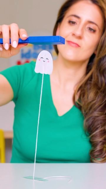 Dancing Ghosts Science Experiment, Bee Activities For Preschool Science Experiments, Halloween Crafts With Tissue Paper, Vanishing Ghost Experiment, Dancing Ghosts Experiment, Ghost Stem Activities, 10 Timid Ghosts Activities, Stem Projects For Elementary Kids, Tissue Paper Ghosts