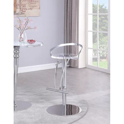 Orren Ellis Swivel Counter & Bar Stool | Wayfair Home Goods Furniture, Adjustable Stool, Counter Bar, Counter Chairs, Swivel Seating, Counter Height Stools, Counter Bar Stools, Dining Room Bar, Orren Ellis