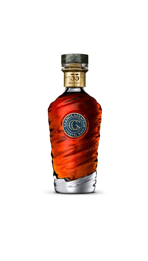 Glenglassaugh Coalescence of the Coast 55 Year Old (1 BT 70cl, 3 BT 5cl) | The Distillers One of One | 2023 | Sotheby's Liquor Bottle Design, Spirits Packaging Design, Alcohol Packaging Design, Vodka Labels, The Distillers, Liquor Bottle Labels, Whiskey Label, Alcohol Packaging, Blended Scotch Whisky