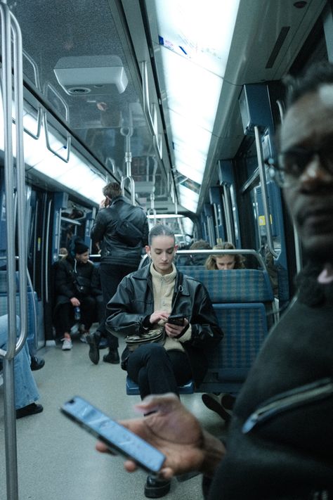 Shot on my XE4 late at night in the Paris metro. #streetstyle #streetphotography #metrostyle #parisstyle #moodyvibes Metro Drawing, Photo Metro, People In Public, Metro Paris, Metro Style, Paris Metro, Late At Night, Guy Gifs, Student Travel