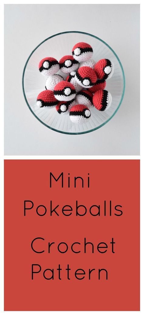 Mini Pokeballs! Notes: This pattern was made with all of Jo-Anns “Big Twist” yarn, but any worsted weight yarn will work! Worked in continuous rounds Terminology: Ch- Chain St- Stitch sc- Single crochet Inc- Easy Fast Amigurumi, Cyndaquil Crochet Pattern Free, Marvel Crochet Patterns, Microcrochet Patterns Free, Nerdy Crochet Patterns Free, Crochet Fast Projects, Easy Fast Crochet Projects, Fast Crochet Patterns, Fast Crochet Projects