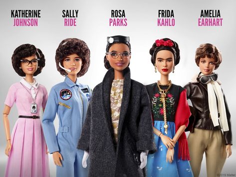 Barbie Inspiring Women, Barbie Website, Carol Ferris, New Barbie Dolls, Sally Ride, Katherine Johnson, Womens Equality, Female Role Models, Celebrity Dolls