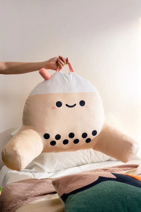 Pearl Boba Tea Vibrating Plush Chair – Smoko Inc Heated Slippers, Squish Mellow, Plush Chair, Jelly Purse, Bubble Tea Boba, Mini Cooler, Kawaii Plush, Boba Tea, Cute Stuffed Animals