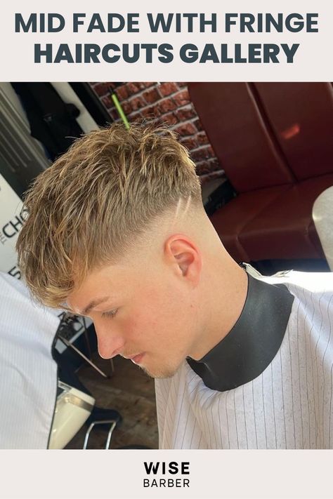 Fringe Fusion: Mid Fade with Fringe Elevate your look with a mid fade complemented by a stylish fringe, adding an element of flair and sophistication to your overall appearance. 💇‍♂️✨ High Fade With Fringe, Mid Drop Fade Straight Hair, Mid Skin Fade Textured Fringe, Skin Fade Textured Fringe, Textured Fringe Mid Fade, Mid Skin Fade Fluffy Fringe, Mid Fade Fluffy Fringe, Man Hairstyle Medium, Mid Fade Textured Fringe