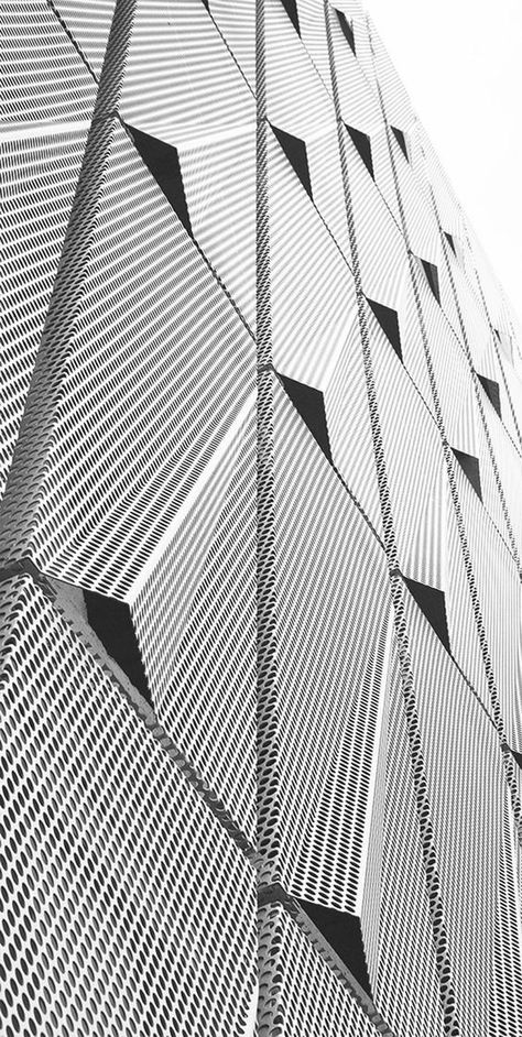 Metal Facade Architecture Design, Mall Facade, Facade Pattern, Building Skin, Facade Panel, Metal Facade, Facade Material, Facade Cladding, Metal Cladding