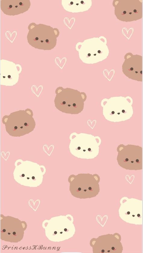 Pink Wallpaper, Pink Background, Teddy Bears, Aesthetic Wallpaper, Bears, Iphone Wallpaper, Wallpapers, Iphone, Stars