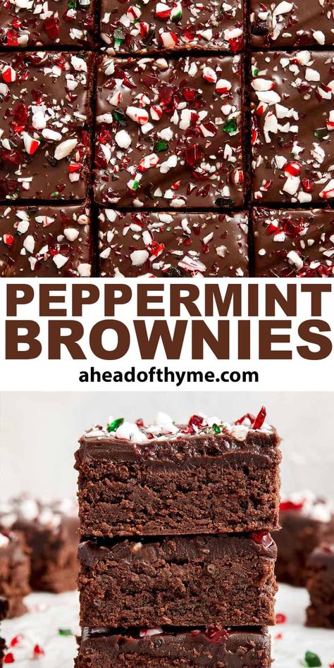 Classic Fudge, Peppermint Recipes, Christmas Brownies, Resep Brownies, Peppermint Extract, Peppermint Brownies, Winter Desserts, Brownies Recipe Easy, Fudgy Brownies