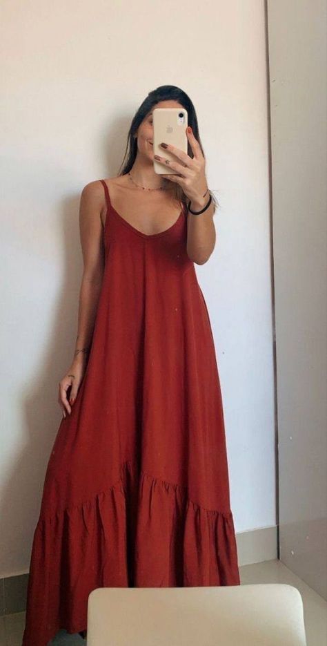 Nutritionist Outfit, Simple Spaghetti, Mode Hippie, Quoi Porter, Spaghetti Strap Prom Dress, Summer Maxi, Summer Maxi Dress, Custom Dresses, Looks Vintage