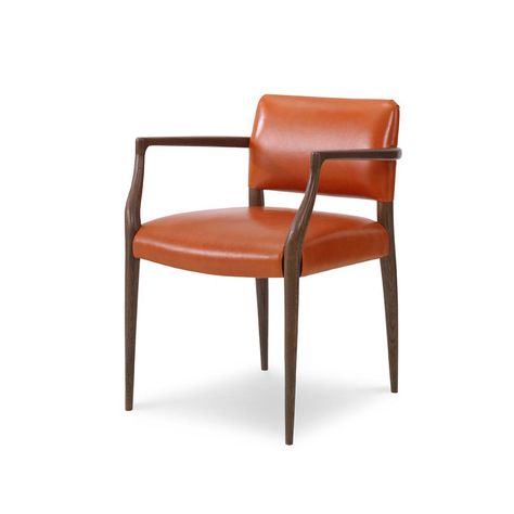 Luccio Dining Arm Chair - Julian Chichester US Grand Office, Julian Chichester, Dining Chair Upholstery, Clapham Common, Carver Chair, Chair Options, English Furniture, Chichester, Elegant Frame