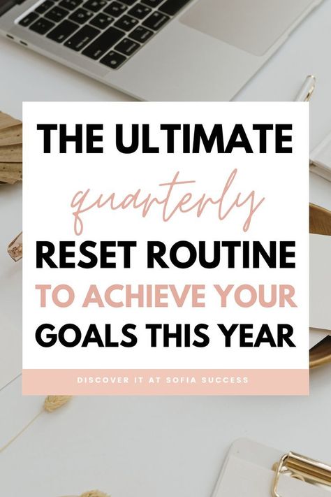 The Ultimate Quarterly Reset Routine To Achieve Your Goals This Year Busy Mom Planner, Quarterly Review, Personal Development Plan Template, Self Goal, Reset Routine, Personal Goal Setting, Goals Bullet Journal, Habit Tracker Bullet Journal, Life Review