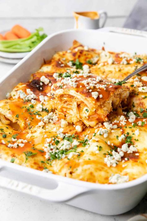 Add some spicy twist to a classic family recipe! This creamy buffalo chicken lasagna is about to become your favorite comfort meal. Spicy Chicken Lasagna, Buffalo Chicken Lasagna Recipe, Cheesy Buffalo Chicken Lasagna, Buffalo Lasagna, Buffalo Chicken Lasagna, Creamy Buffalo Chicken, Chicken Lasagna Recipe, How To Make Lasagna, Chicken Lasagna