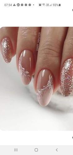 Gold Nail, Summer Nails, Nail Polish, Nail Art, Nails, Pink, Gold, White, Art