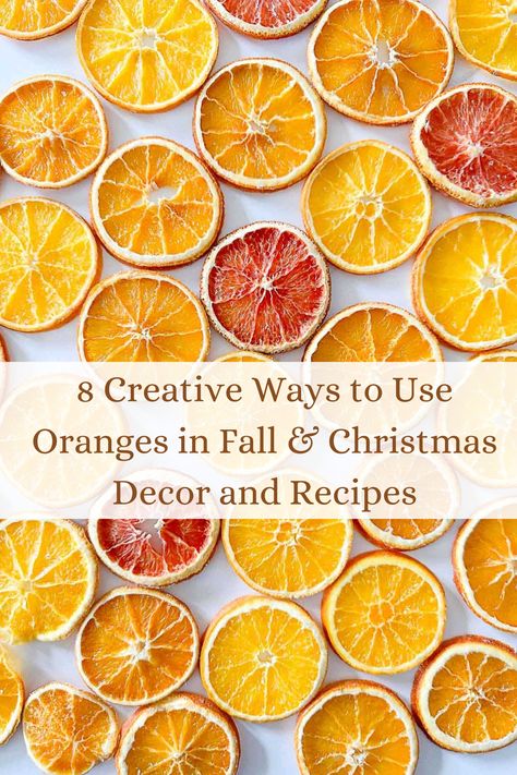 Fall Through Christmas: 8 Ways To Use Beautiful, Aromatic Oranges - StoneGable Christmas Orange Decorations, Fall And Christmas Decor, Orange Decorations, Fall And Christmas, Christmas Orange, Festive Centerpieces, Orange Christmas, Seasonal Treats, Dried Oranges