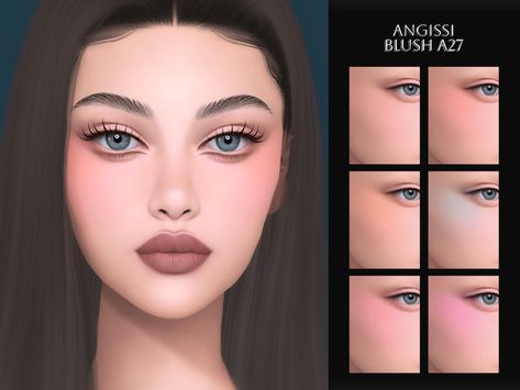 The Sims Resource - BLUSH A27 Sims 4 Cc Blush Patreon, Makeup Cc, Sims 4 Cc Makeup, Free Sims, Los Sims, Sims4 Cc, Soft Makeup, Sims 4 Clothing, Sims Mods