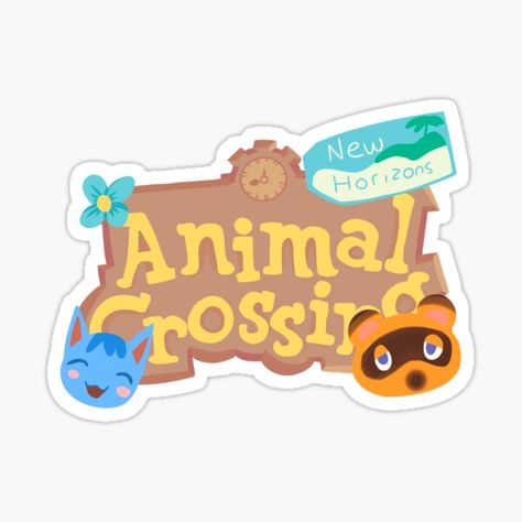 Animal Crossing Stickers, Cute Cat Memes, Logo Animal, Homemade Stickers, Fondant Animals, Animal Crossing Wild World, Animal Crossing Villagers, Tree Stickers, Stickers Redbubble