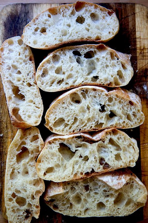 How to Make Ciabatta Bread | Alexandra's Kitchen Sourdough Ciabatta Recipe, Homemade Ciabatta, Homemade Ciabatta Bread, Ciabatta Bread Recipe, Pita Bread Recipe, Artisan Bread Recipes, Ciabatta Bread, Bread Toast, Dessert Pizza