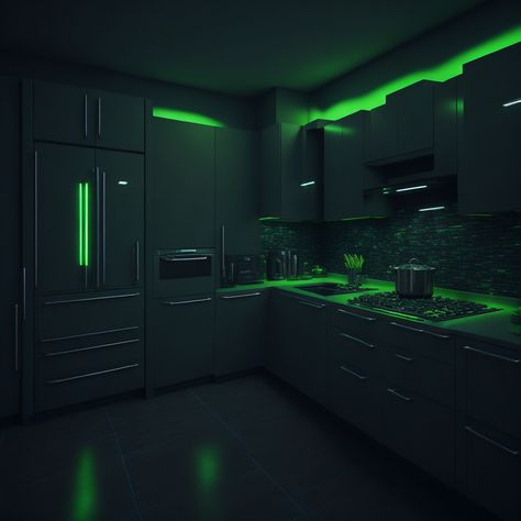 Black Room With Led Lights, Imvu Backgrounds, Games Room Inspiration, Green Bedroom Decor, Castle Rooms, Bath Aesthetic, Led Kitchen, Pvc Ceiling Design, Orange Rooms