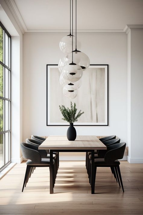 Scandinavian Style Dining Table, Traditional Modern Dining Room Ideas, Dining Table Contemporary Design, Industrial Coastal Decor, Dinning Room Decor Ideas Modern Luxury, Traditional Modern Dining Room, Minimalist Dining Area, Minimalist Dining Room Ideas, Modern Scandinavian Dining Room