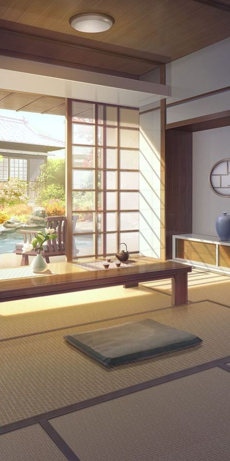 Shower Anime, Gacha House, Wallpaper House, Japanese Wallpaper, Asian House, Anime House, Traditional Japanese House, Episode Backgrounds, Japanese Room