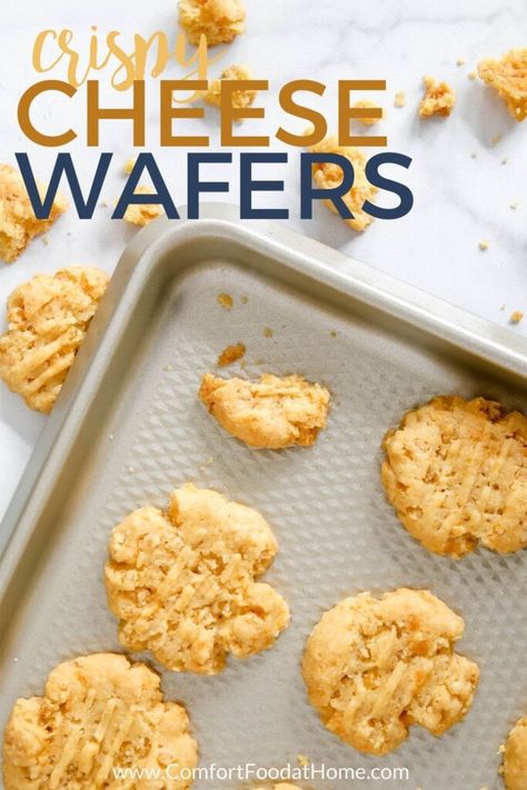 These cheese wafers are southern comfort food that is perfect for serving at any occasion! Not only are they easy to throw together, but they taste amazing and are always a crowd-pleaser at any gathering. Making crispy cheese wafers with Rice Krispies works as the perfect cheesy appetizer or finger food for any occasion or gathering. Your friends and family will probably be after you for the recipe after tasting one! Rice Krispie Cheese Wafers, Cheese Wafers With Rice Krispies, Cheese Wafers Recipe, Wafers Recipe, Cheese Wafers, Comforting Breakfast, Cheesy Appetizer, Recipe Rice, Southern Comfort Food