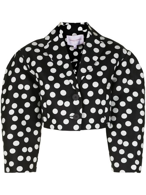 Carolina Herrera Polka Dot Cropped Jacket - Farfetch