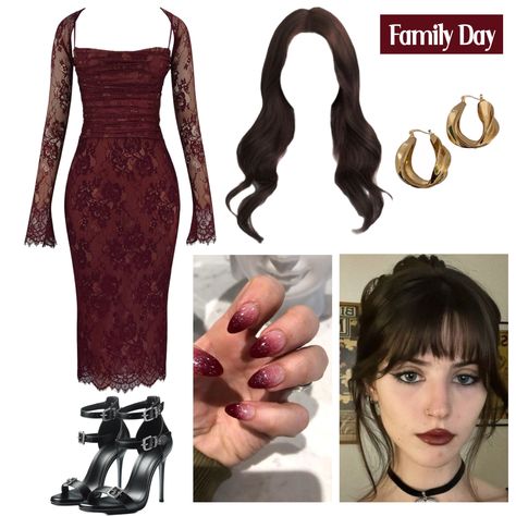 Mother Gothel's Daughter, Mother Gothel Outfit Ideas, Descendants Dr Outfits, Descendants Inspired Outfits Red, Mother Gothel Inspired Outfits, Mother Gothel Outfit, Mother Gothel Aesthetic, Descendants Inspired Outfits, Mother Gothel Costume