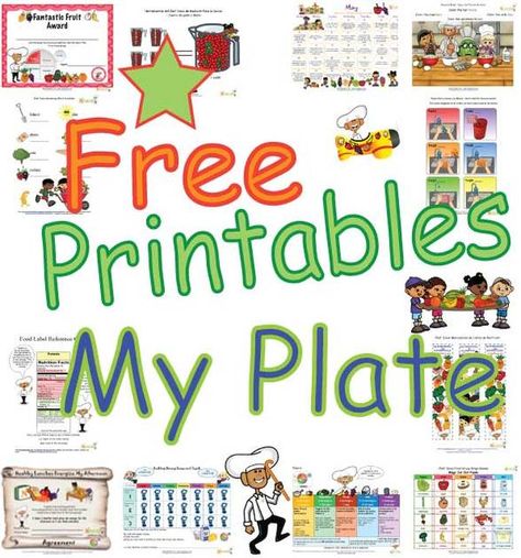 Introduce the new My Plate to children with our new learning sheets, coloring pages, worksheets and activity sheets.  We created new My Plate tips for kids that promote the My Plate healthy messages.  Chef Solus teaches children about the new Choose MyPlate with our fun and always very cute kid-friendly printables.  http://www.nourishinteractive.com/nutrition-education-printables/category/13-myplate-eating-healthy-food-kids-nutrition-printables Kids Cooking Activities, Five Food Groups, Nutrition Goals, Cooking In The Classroom, Nutrition Activities, Nutrition Sportive, Sport Nutrition, My Plate, Healthy Eating For Kids