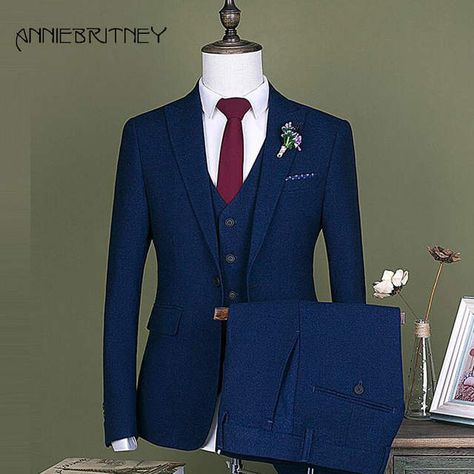 Navy Blue Mens Suits, Wedding Suits Men Blue, Wedding Suit For Men, Blue Mens Suit, Tuxedo Wedding Suit, Blue Suit Wedding, Groom Tuxedo, Suit For Men, Party Suits