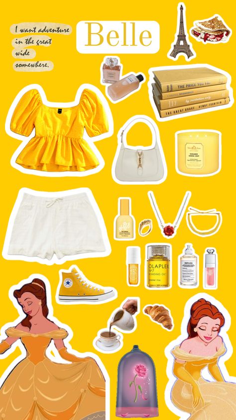 Belle Inspired Outfits, Belle Disneybound, Belle Aesthetic, Bella Thorne And Zendaya, Belle Outfit, Disney Princess Outfits, Disney Princess Tiana, Disney Princess Modern, Retro Disney