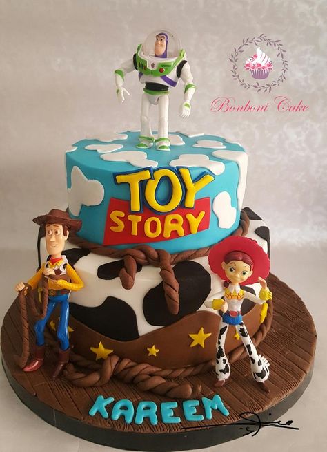 Toys Story Cake, Kue Disney, Toy Story Birthday Cake, Toy Story Party Decorations, Toy Story Baby, Toy Story Theme, Toy Story Cakes, 3rd Birthday Cakes, Story Birthday