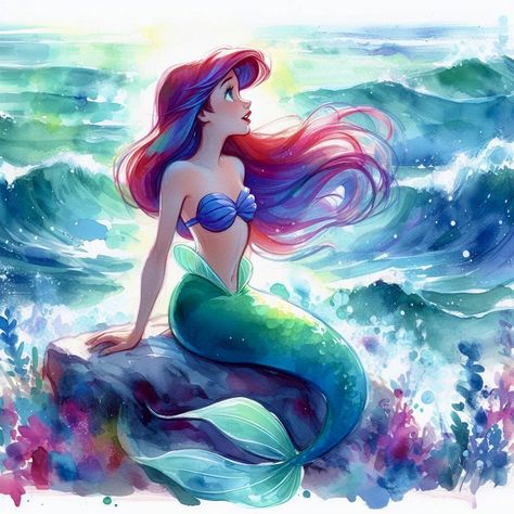 Ariel Princess Aesthetic, Princess Ariel Aesthetic, Ariel The Little Mermaid Aesthetic, Ariel Aesthetic, Comic Book Font, Hipster Disney, Princesa Ariel Disney, Ariel Wallpaper, Disney Mermaid