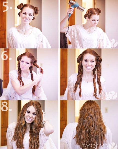 Beachy waves for hair - tried this and loved the result! I have a lot of hair and divided into 6 sections. Also skipped using pony tail holders. After Shower Hairstyles, Shower Hairstyles, Beach Curls, Hair Without Heat, Different Hairstyles, Hair Waves, Hair Dos, Hair Day, Diy Hairstyles