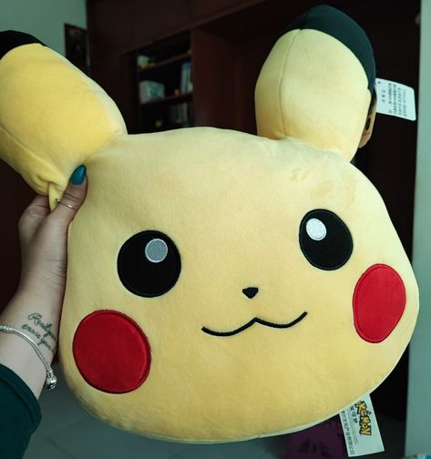 Pikachu pillow Pikachu Pillow, Creative Pillows, Handmade Dolls, Dolls Handmade, Pikachu, Pokemon, Dolls, Pillows, Toys