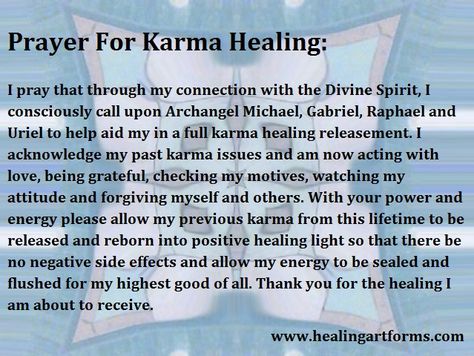 Karma Prayers, Karma Cleansing, Spiritual Cleansing Prayer, Alpha Waves, Archangel Prayers, Healing Prayer, Pranic Healing, Healing Light, Healing Affirmations